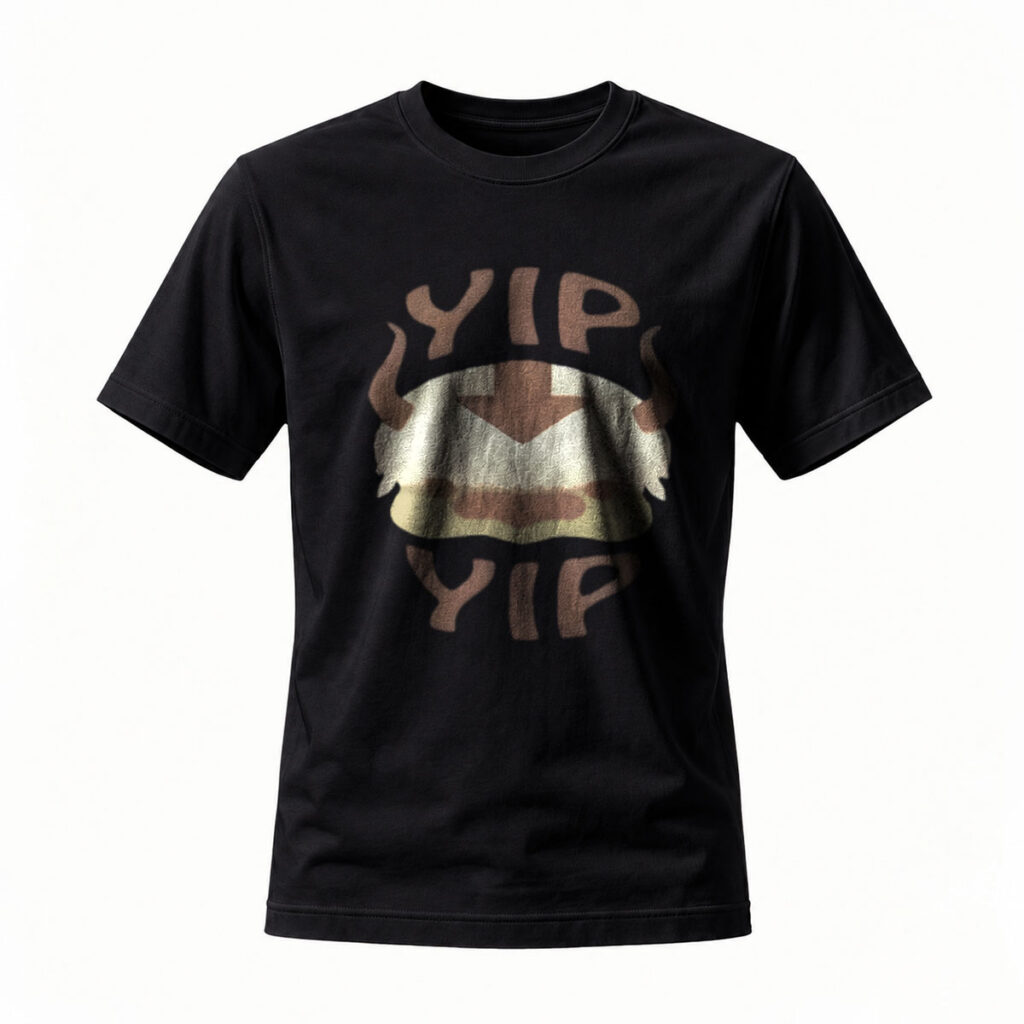Yip Yip Viking Helmet T-Shirt Men's Casual Graphic Tee