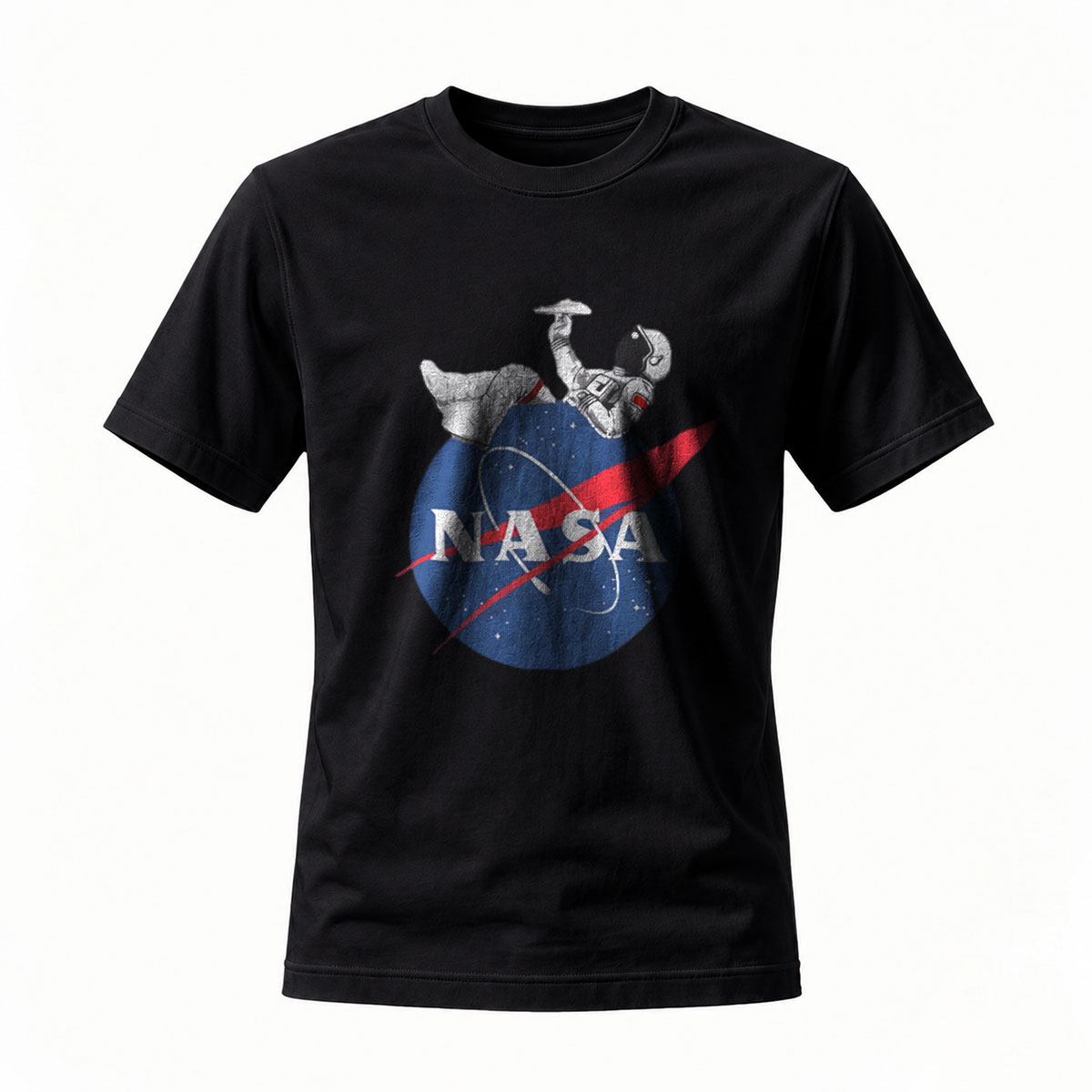 NASA Astronaut Logo T-Shirt Men's Casual Space Design Gift