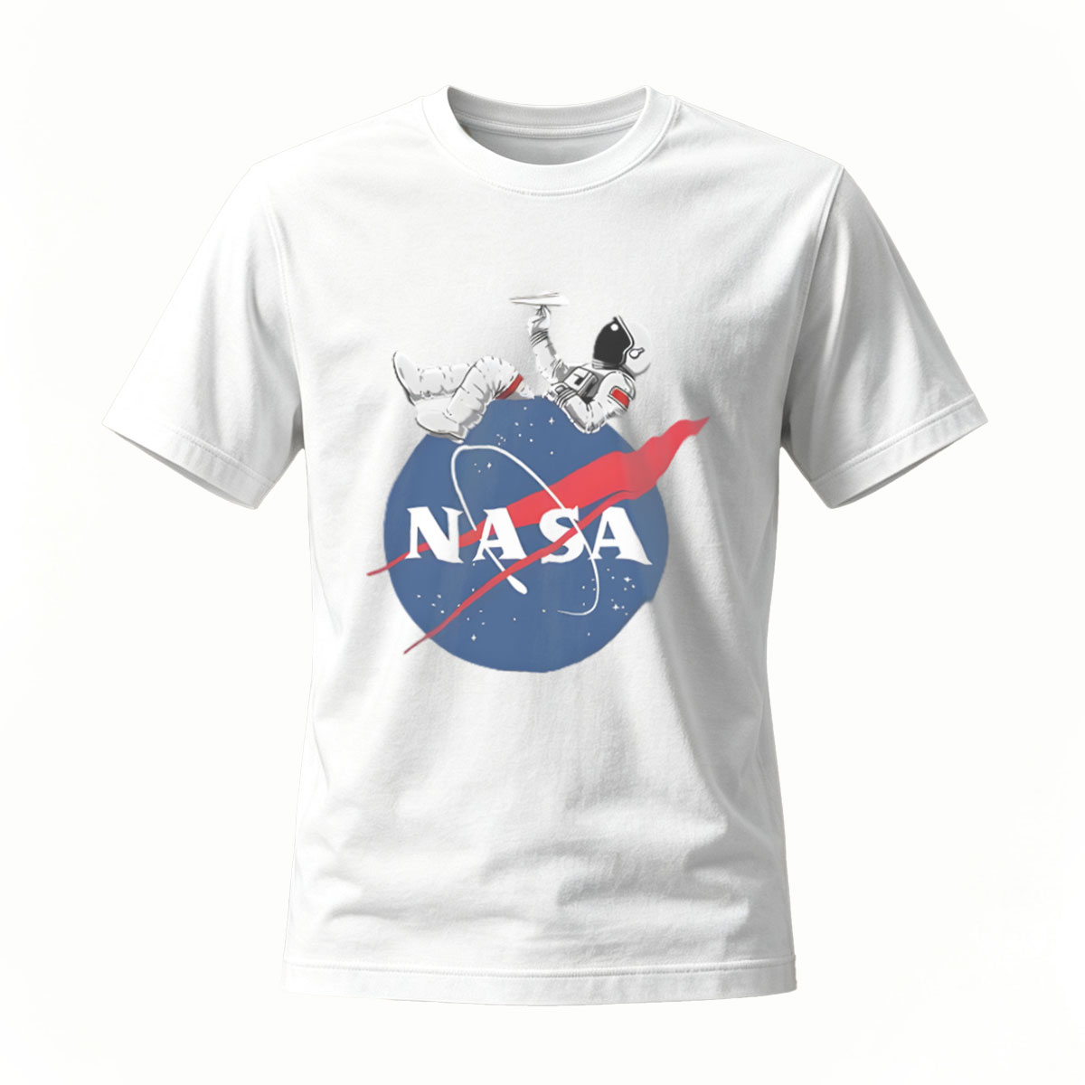 NASA Astronaut Logo T-Shirt Men's Casual Space Design Gift - Image 2
