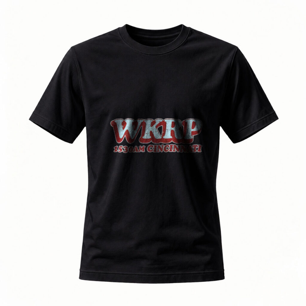 WKRP 1530AM Cincinnati Men's T-Shirt Radio Station Logo Apparel