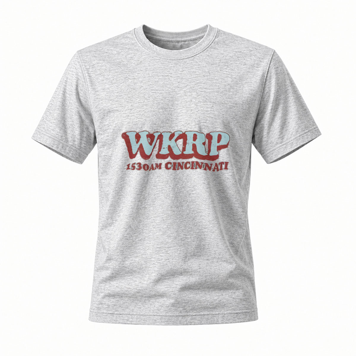 WKRP 1530AM Cincinnati Men's T-Shirt Radio Station Logo Apparel - Image 3
