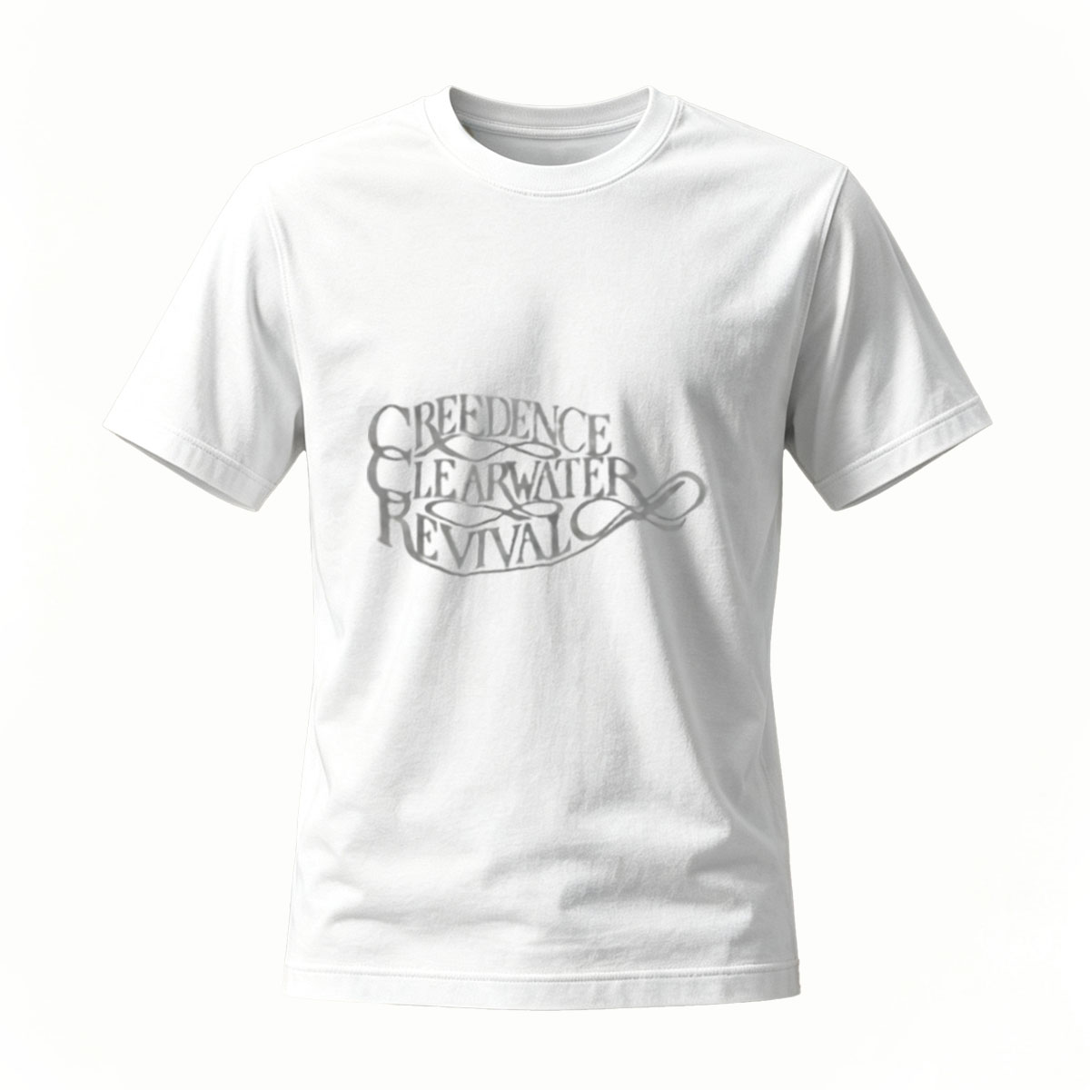 Creedence Clearwater Revival Logo T-Shirt Men's Black Band Music Gift - Image 2