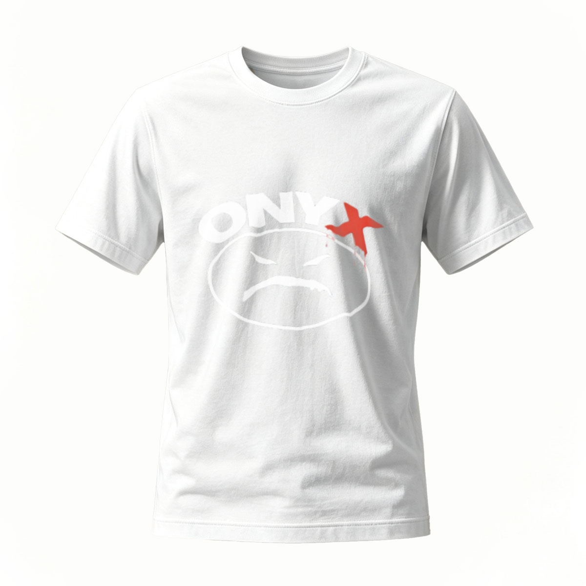 ONYX Logo T-Shirt Men's Black Graphic Tee Angry Face Design - Image 2