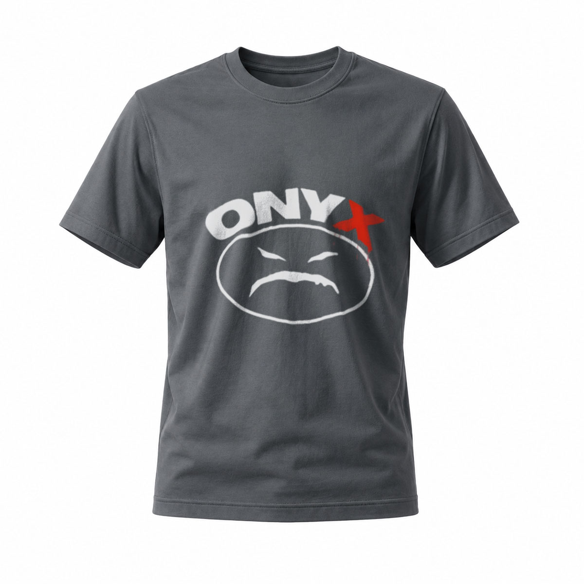 ONYX Logo T-Shirt Men's Black Graphic Tee Angry Face Design - Image 6