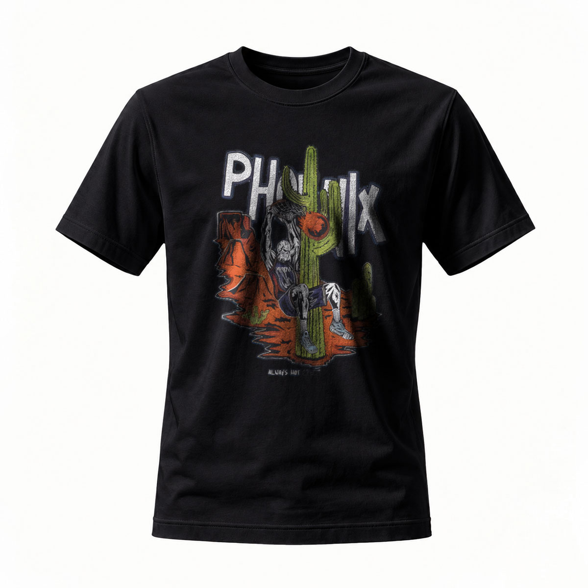Phoenix Desert Cactus T-Shirt Men's Always Hot Design