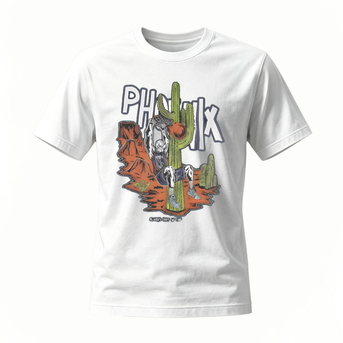 Phoenix Desert Cactus T-Shirt Men's Always Hot Design - Image 2