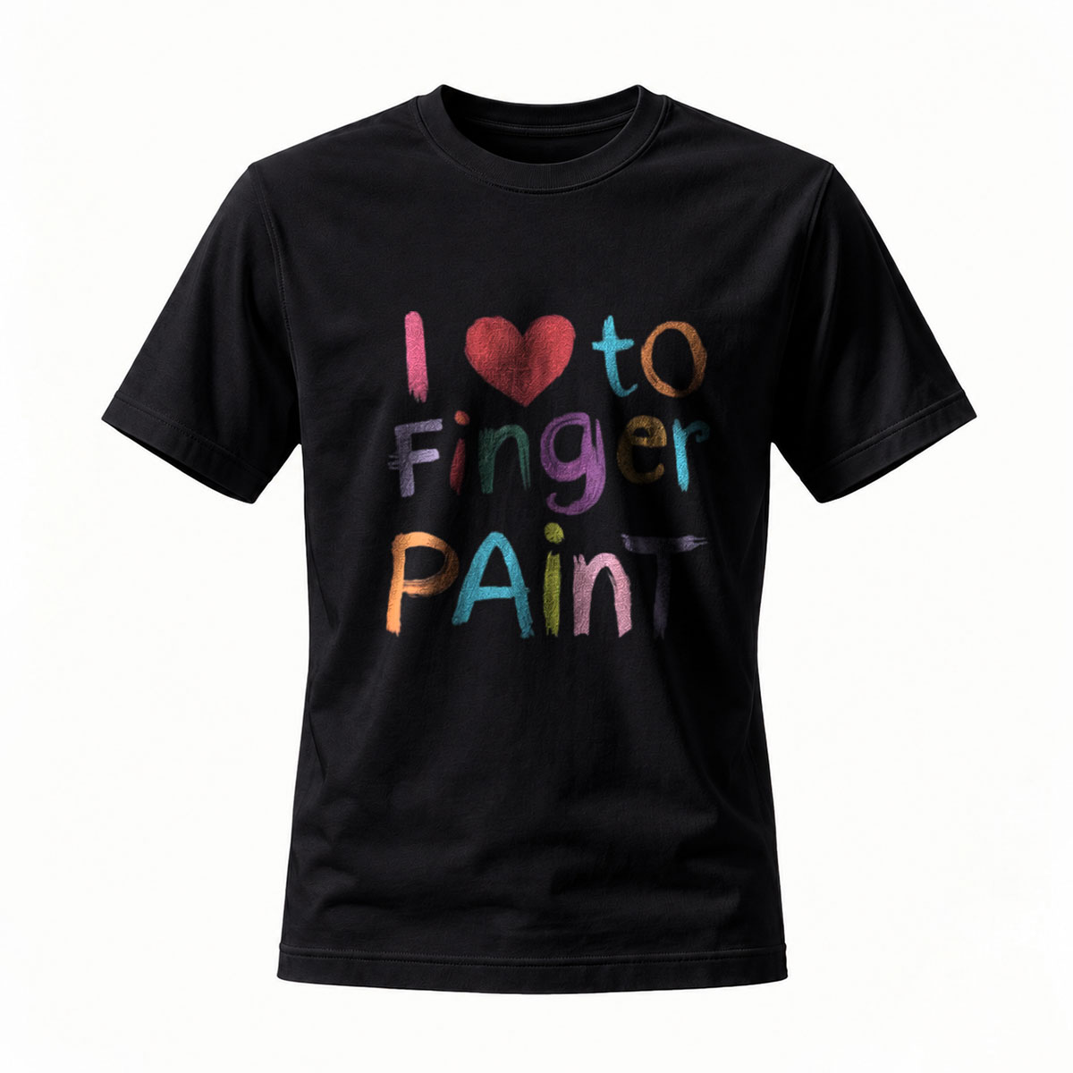 I Love to Finger Paint T-Shirt for Kids Art Fun Gift