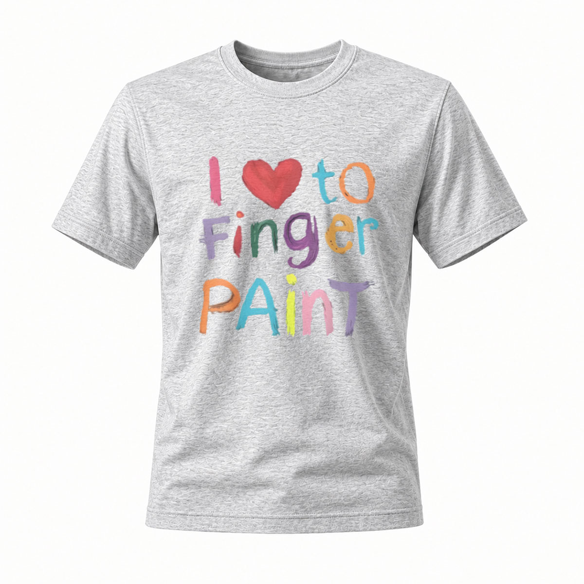 I Love to Finger Paint T-Shirt for Kids Art Fun Gift - Image 3