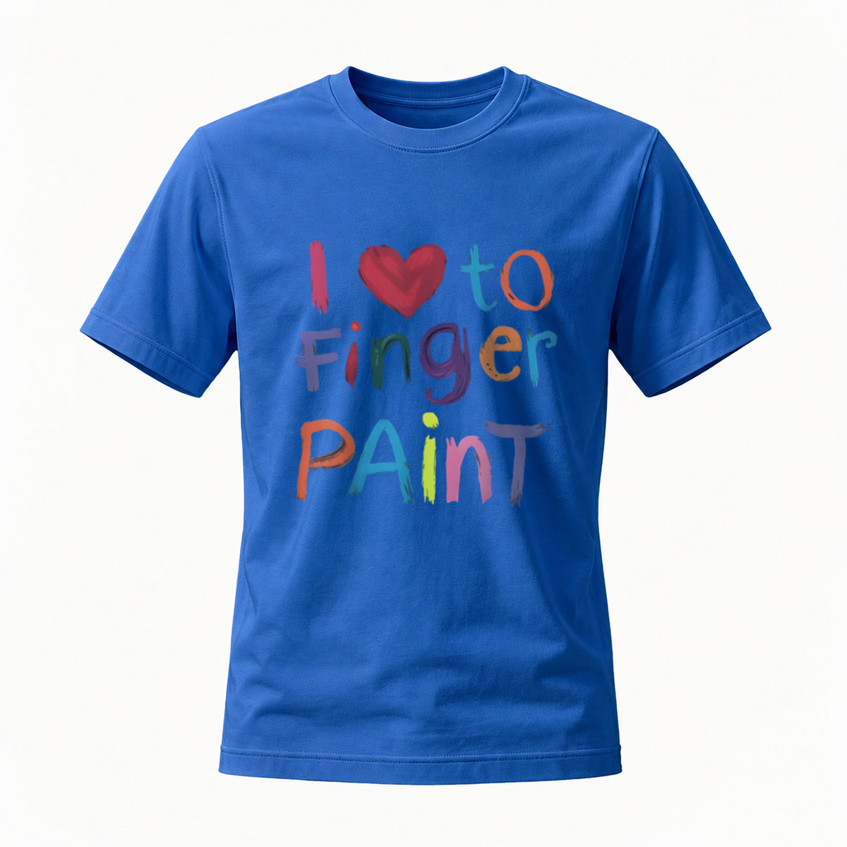 I Love to Finger Paint T-Shirt for Kids Art Fun Gift - Image 4