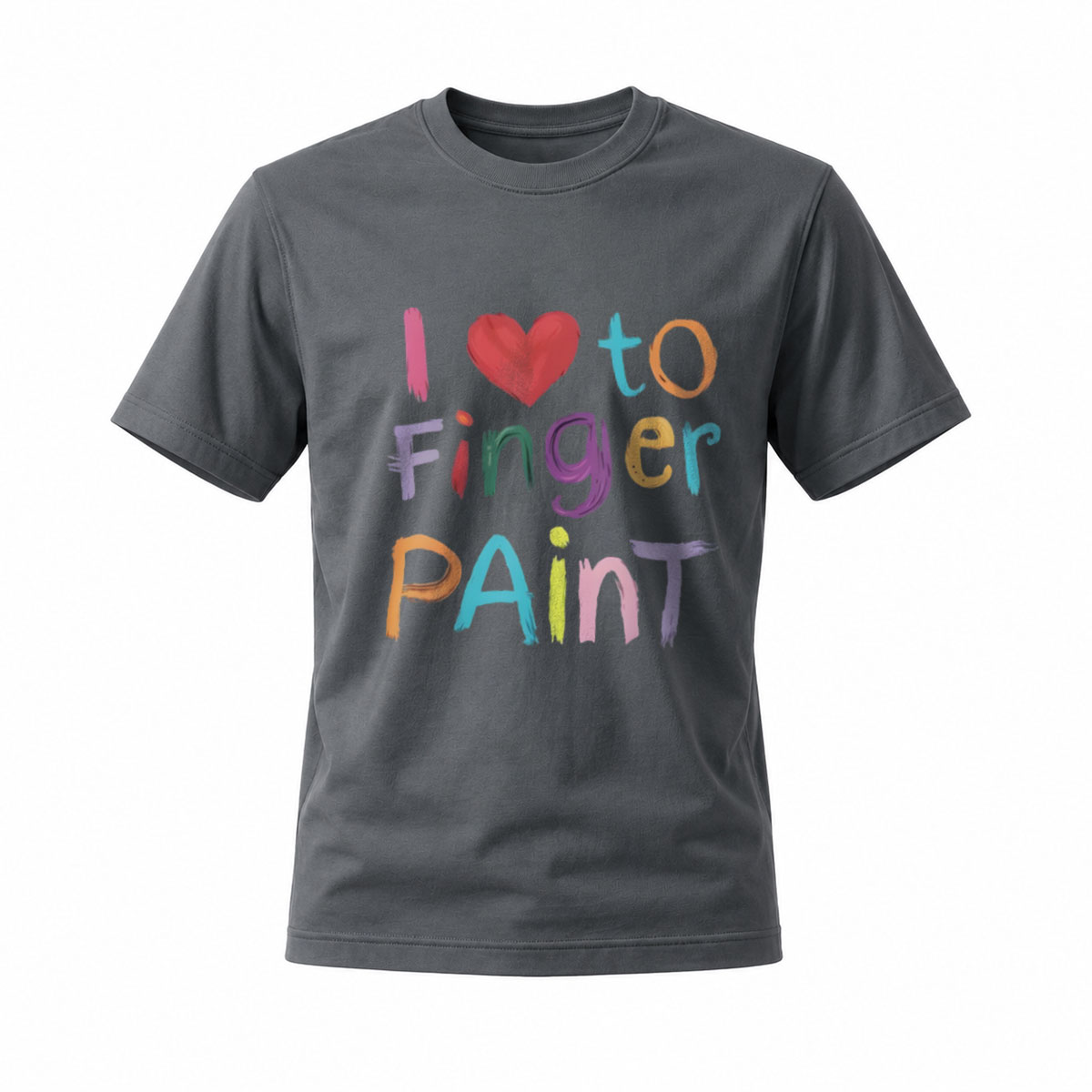 I Love to Finger Paint T-Shirt for Kids Art Fun Gift - Image 6