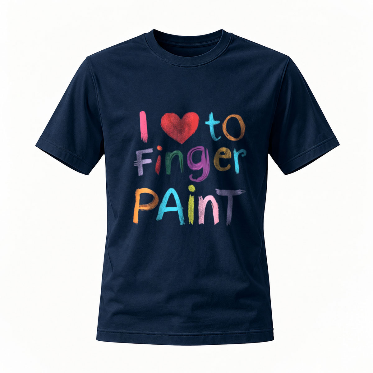 I Love to Finger Paint T-Shirt for Kids Art Fun Gift - Image 7