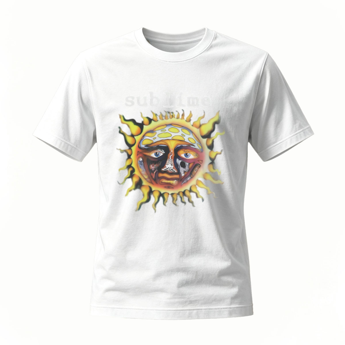 Sublime Sun Face Logo T-Shirt Men's Black Band Tee - Image 2