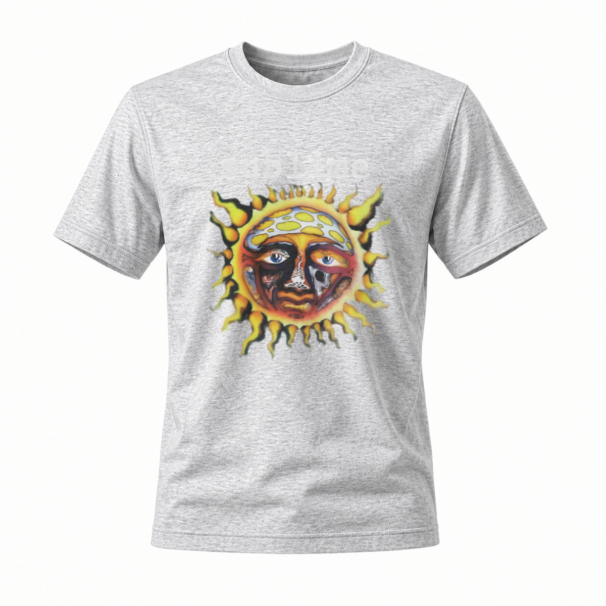 Sublime Sun Face Logo T-Shirt Men's Black Band Tee - Image 3