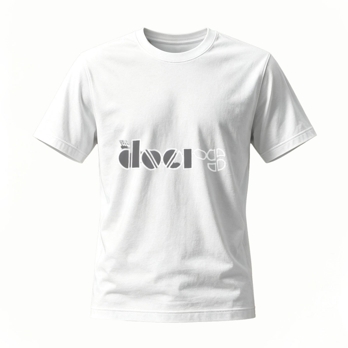The Doors Logo T-Shirt Men's Black Band Music Tee - Image 2