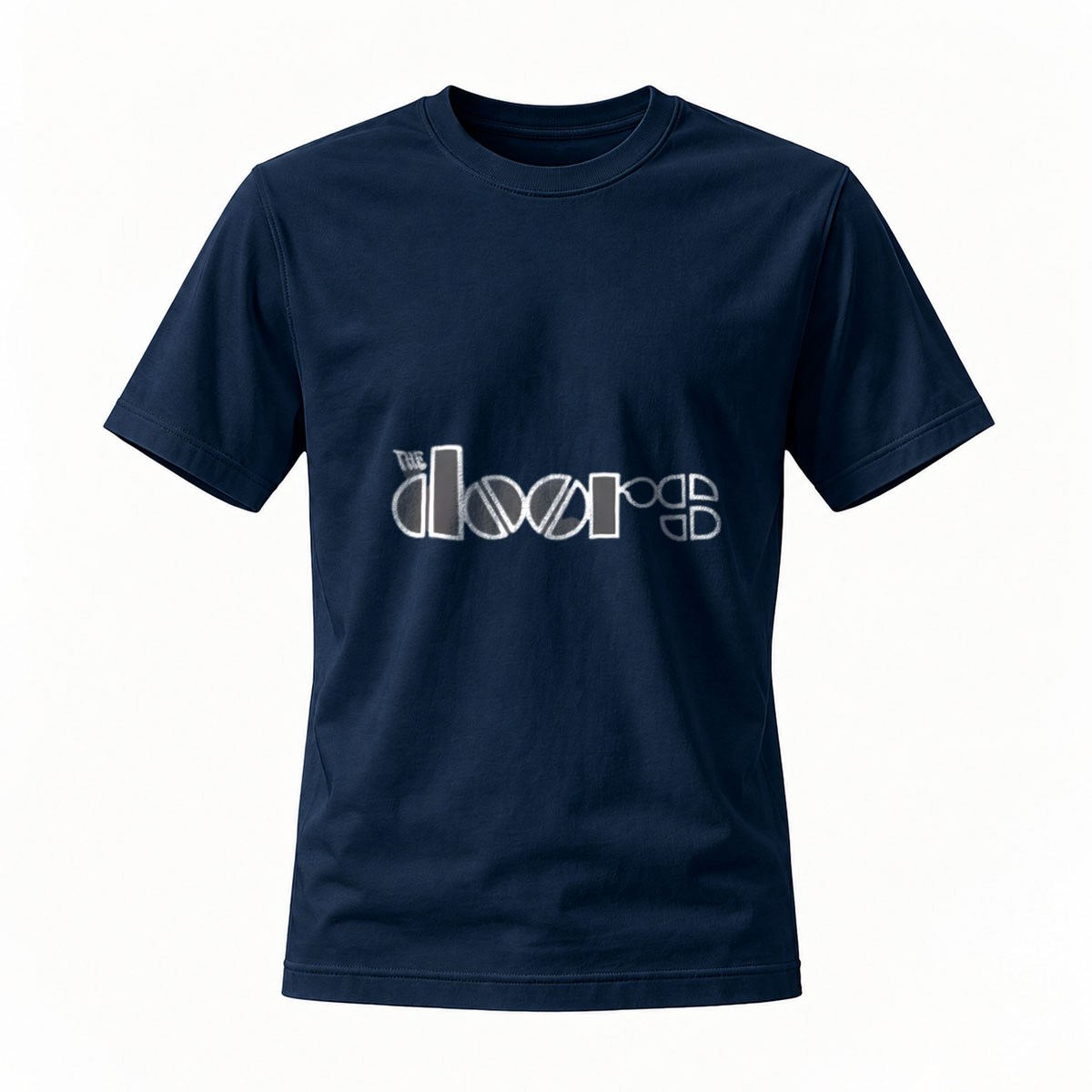 The Doors Logo T-Shirt Men's Black Band Music Tee - Image 7