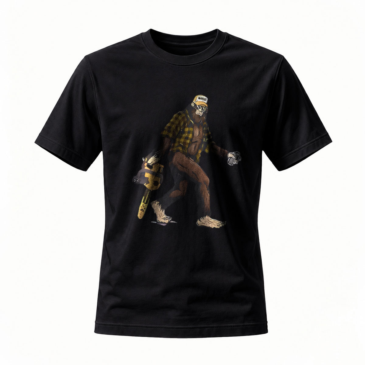 Bigfoot Lumberjack T-Shirt Men's Casual Wear Gift Idea