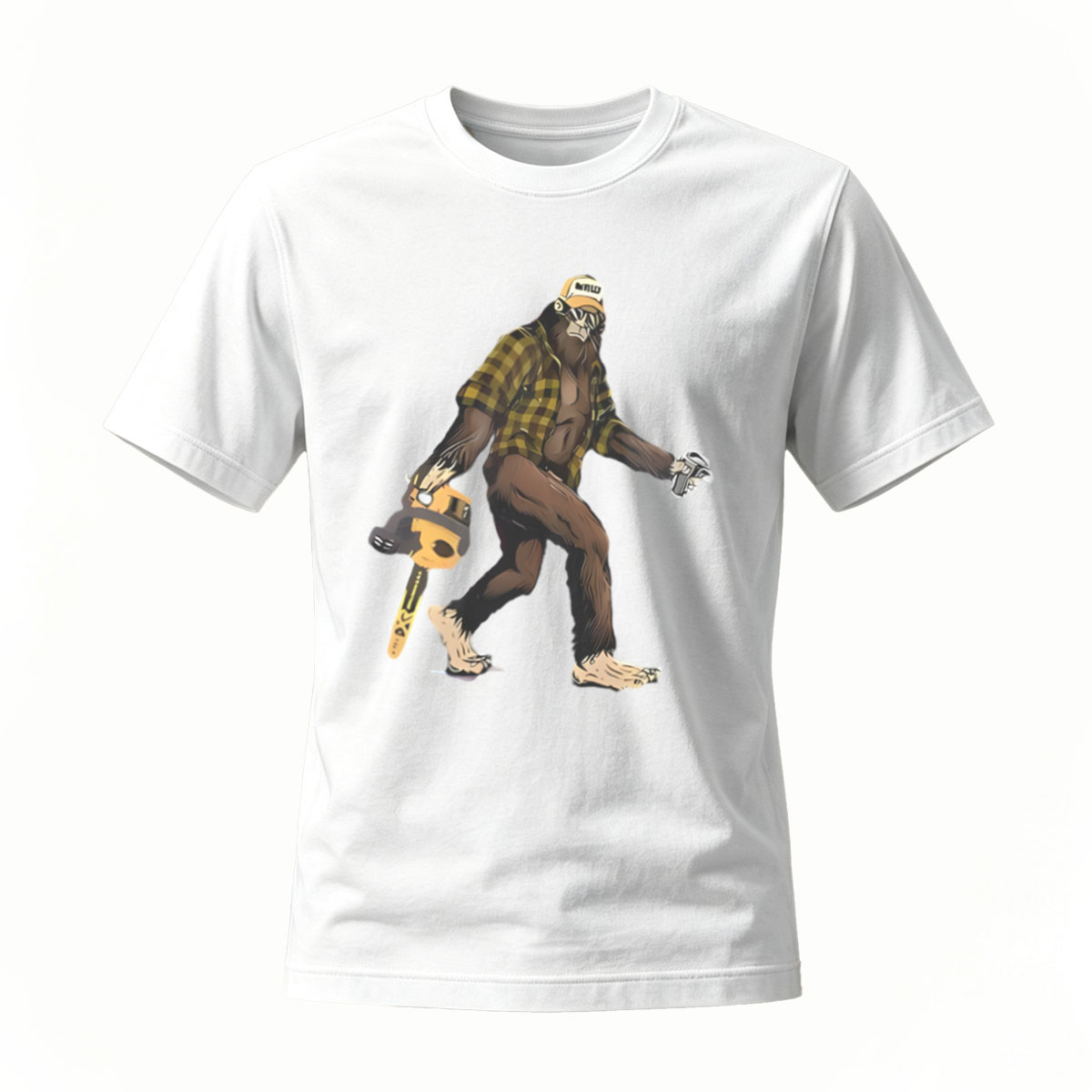 Bigfoot Lumberjack T-Shirt Men's Casual Wear Gift Idea - Image 2