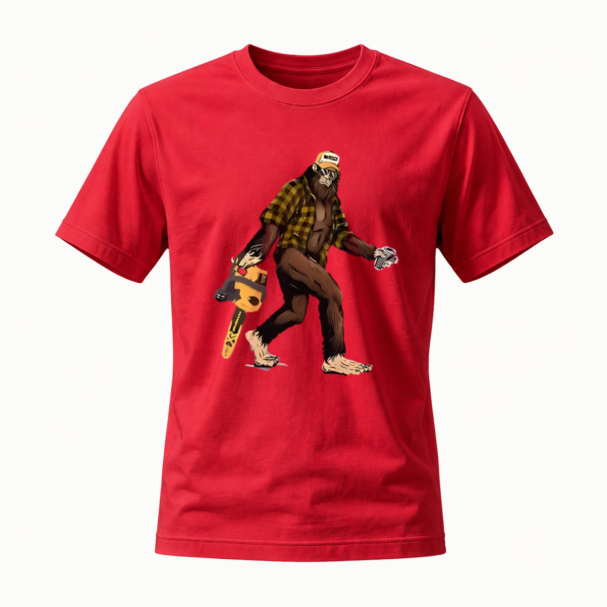 Bigfoot Lumberjack T-Shirt Men's Casual Wear Gift Idea - Image 5