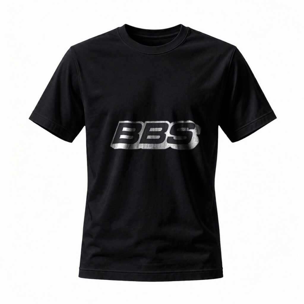 BBS Logo T-Shirt Men's Black Casual Wear Fashion Shirt