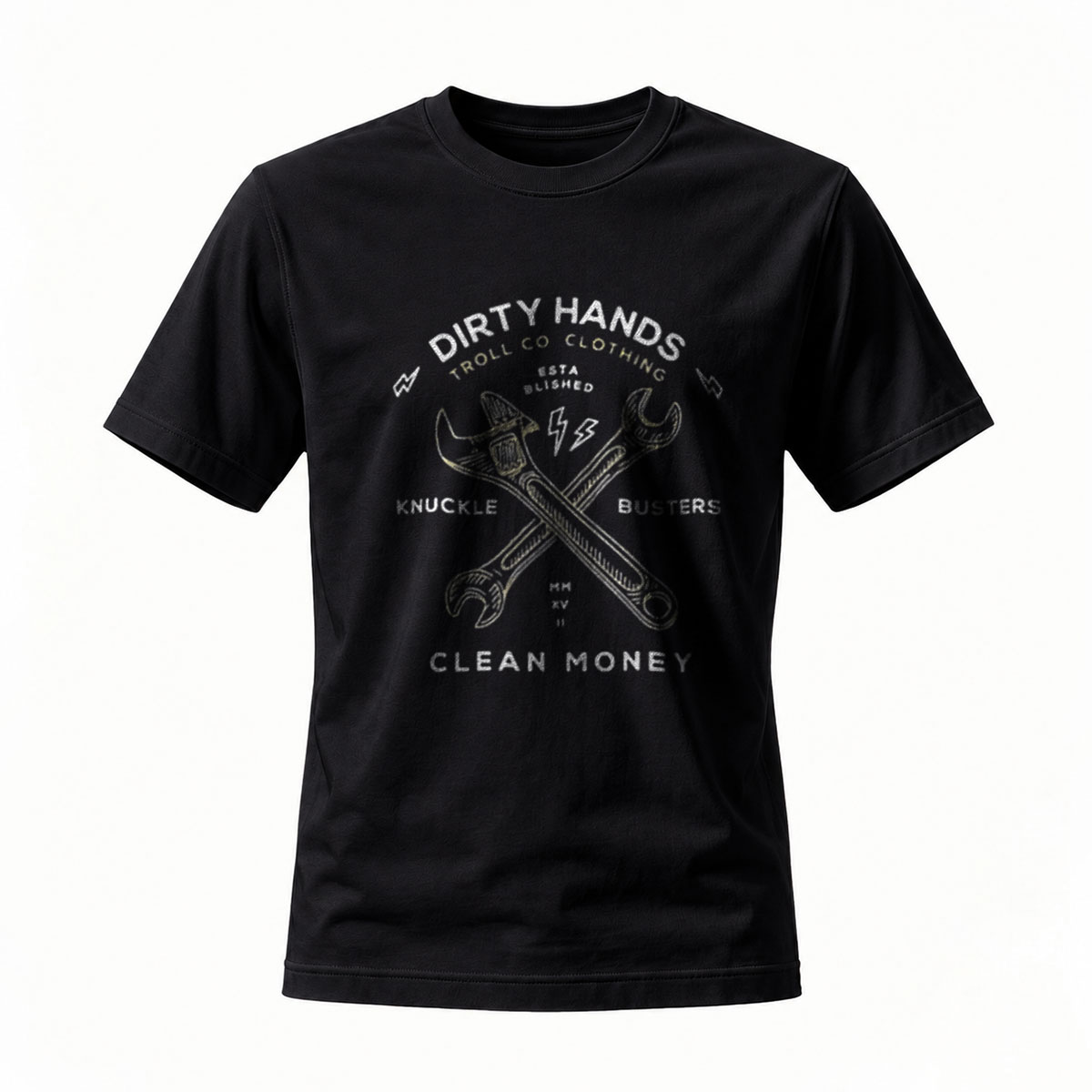 Dirty Hands Clean Money T-Shirt Men's Workwear Graphic Tee
