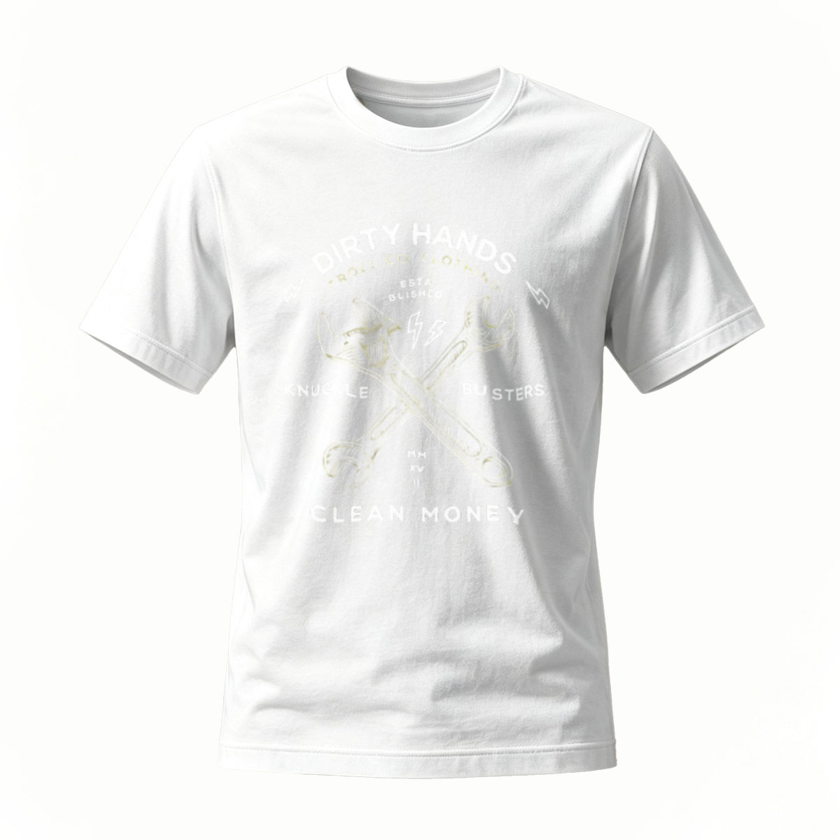 Dirty Hands Clean Money T-Shirt Men's Workwear Graphic Tee - Image 2