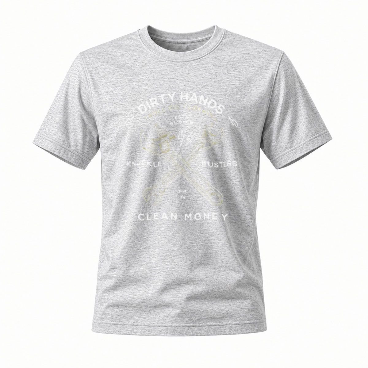 Dirty Hands Clean Money T-Shirt Men's Workwear Graphic Tee - Image 3