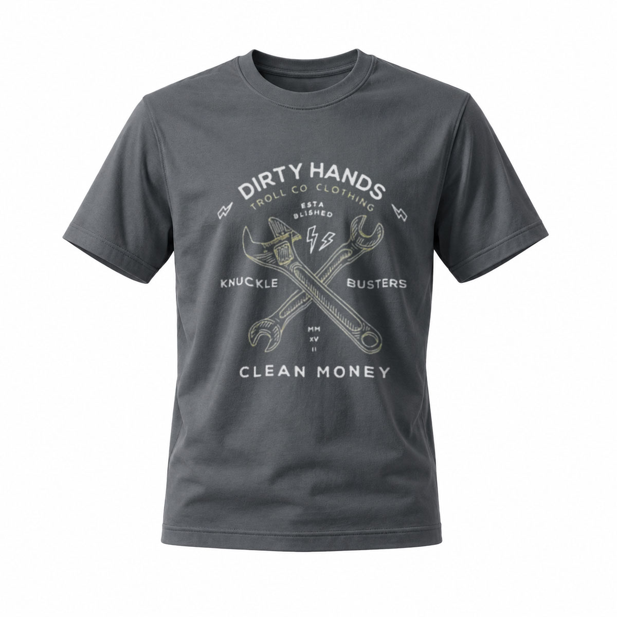 Dirty Hands Clean Money T-Shirt Men's Workwear Graphic Tee - Image 6
