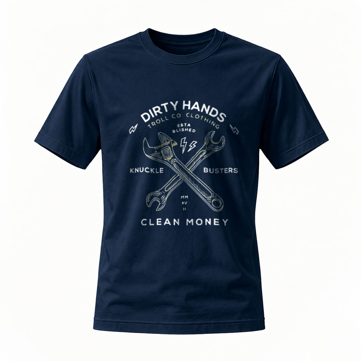 Dirty Hands Clean Money T-Shirt Men's Workwear Graphic Tee - Image 7