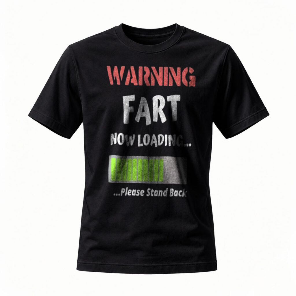 Warning Fart Now Loading Men's T-Shirt Funny Gift Humor