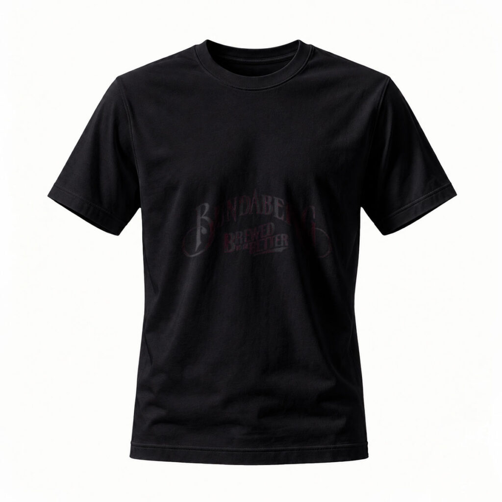 Bandaberg Beer Logo T-Shirt Men's Casual Black Cotton Top