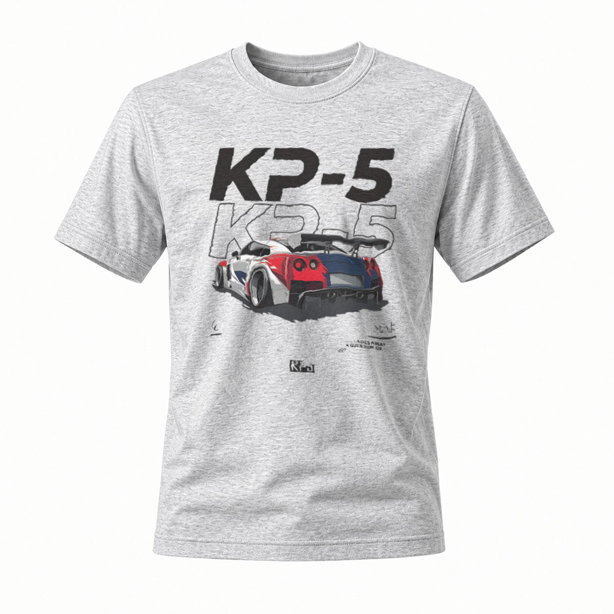 K2-5 Racing Car Graphic Men's T-Shirt - Image 3