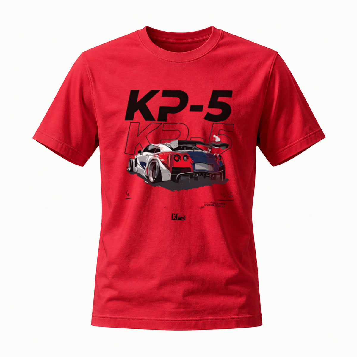 K2-5 Racing Car Graphic Men's T-Shirt - Image 5