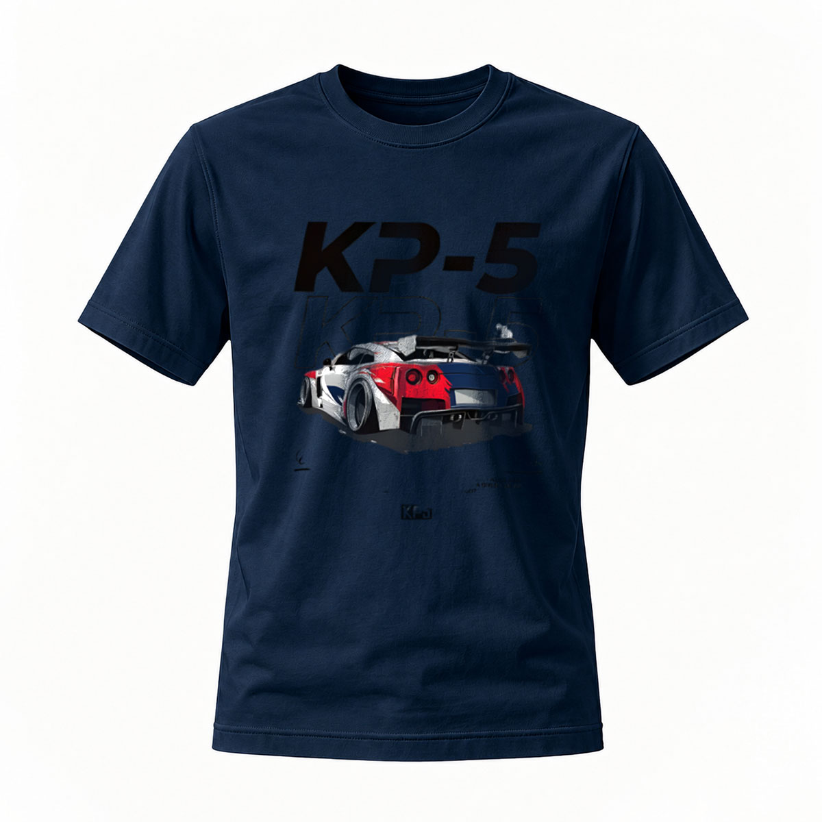 K2-5 Racing Car Graphic Men's T-Shirt - Image 7