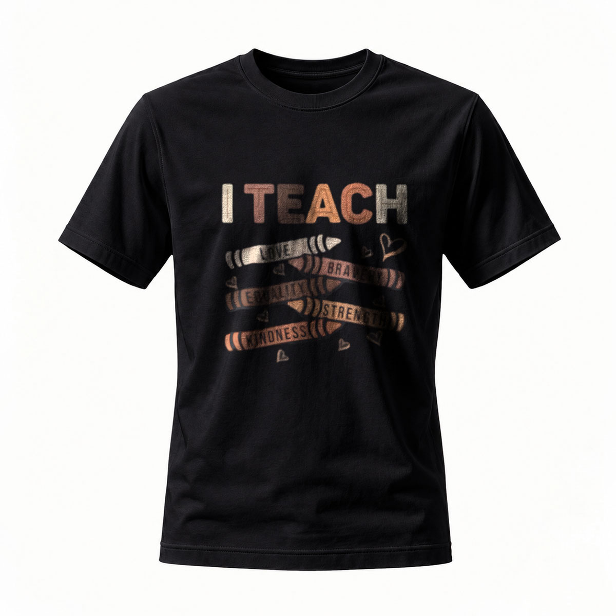 I Teach Love Bravery Kindness Strength T-Shirt