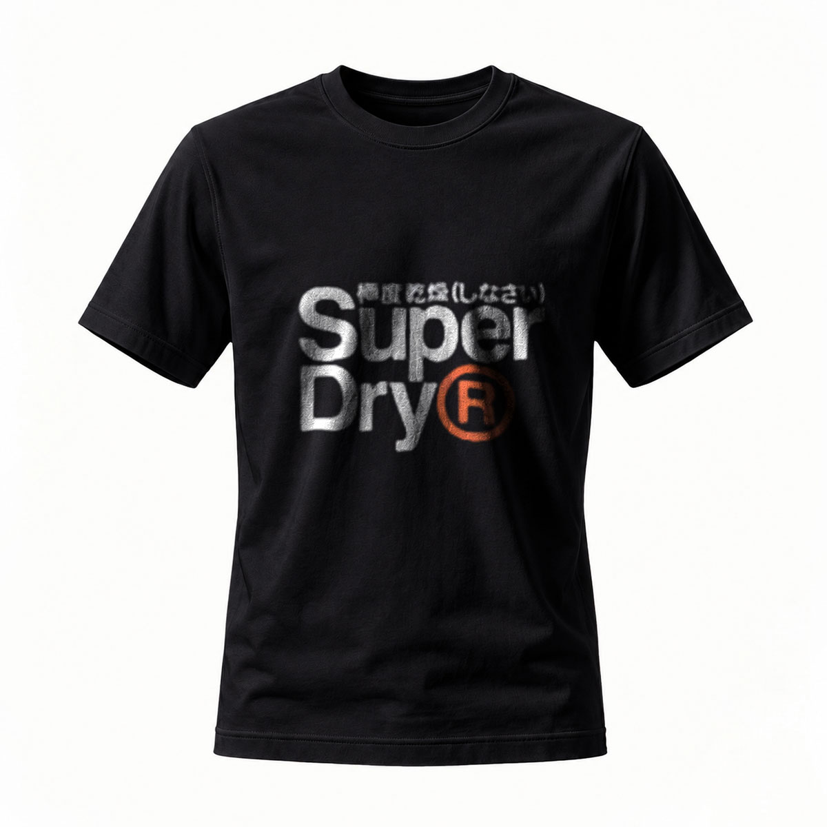 Superdry Logo Print Men's T-Shirt Black Casual Wear