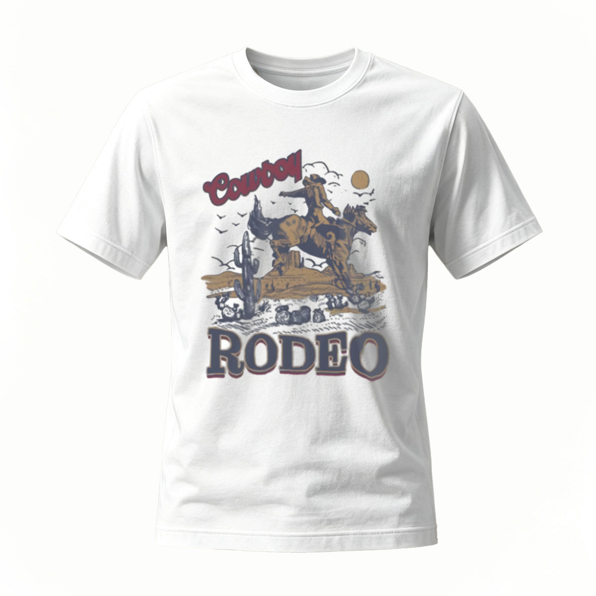 Country Rodeo Western Theme Men's T-Shirt Music Festival Gift - Image 2