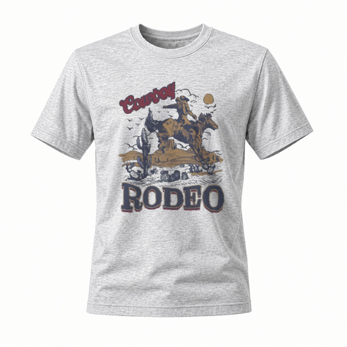 Country Rodeo Western Theme Men's T-Shirt Music Festival Gift - Image 3