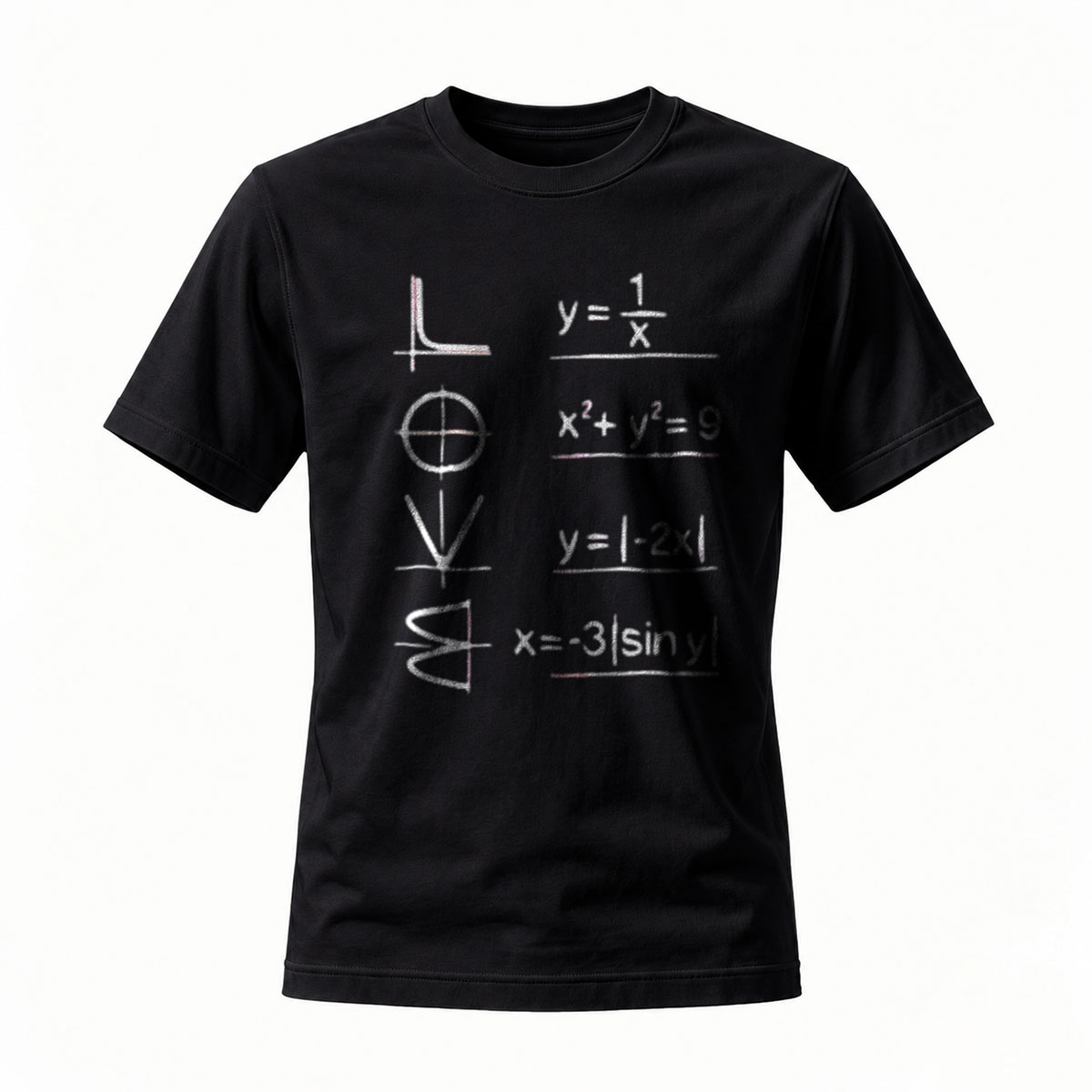 Math Equations T-Shirt Men's Black Science Gift Wear
