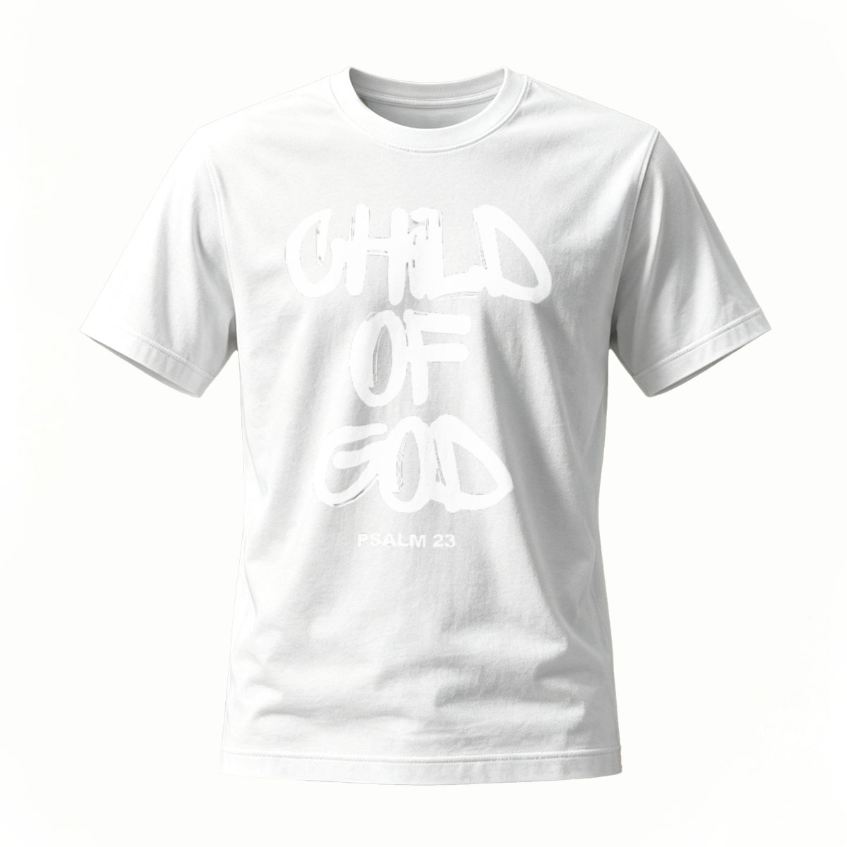 Child of God Psalm 23 Mens T-Shirt Religious Faith Apparel - Image 2