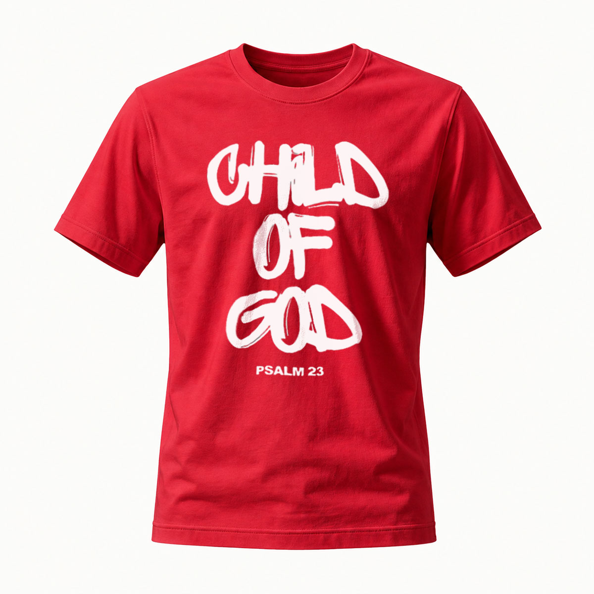 Child of God Psalm 23 Mens T-Shirt Religious Faith Apparel - Image 5