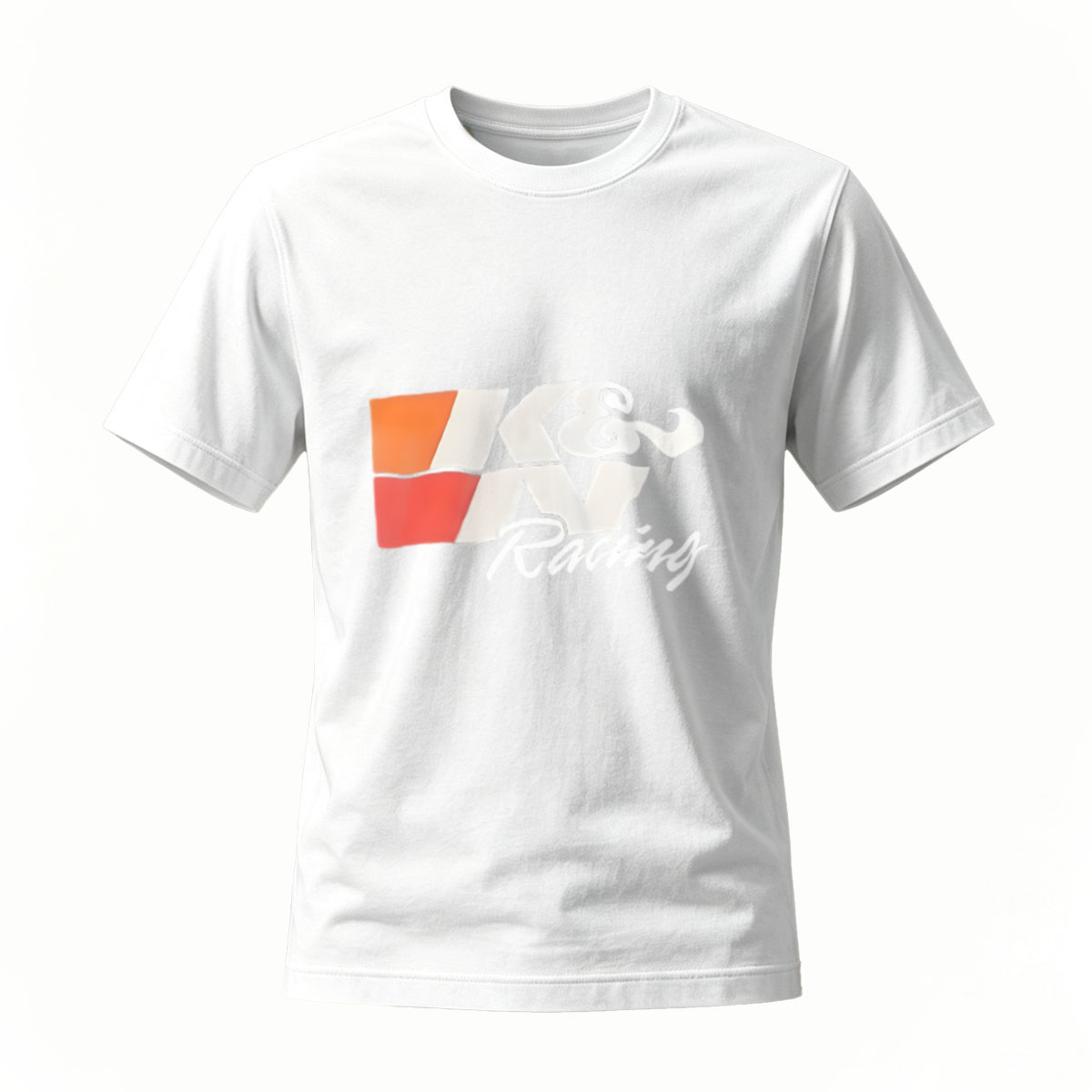 K&W Racing Logo T-Shirt Men's Black Cotton Casual Wear - Image 2