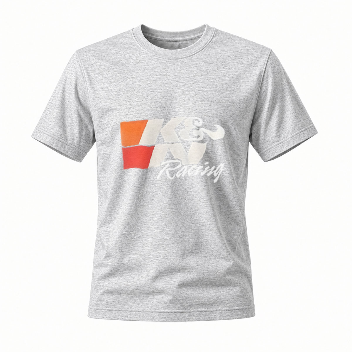 K&W Racing Logo T-Shirt Men's Black Cotton Casual Wear - Image 3