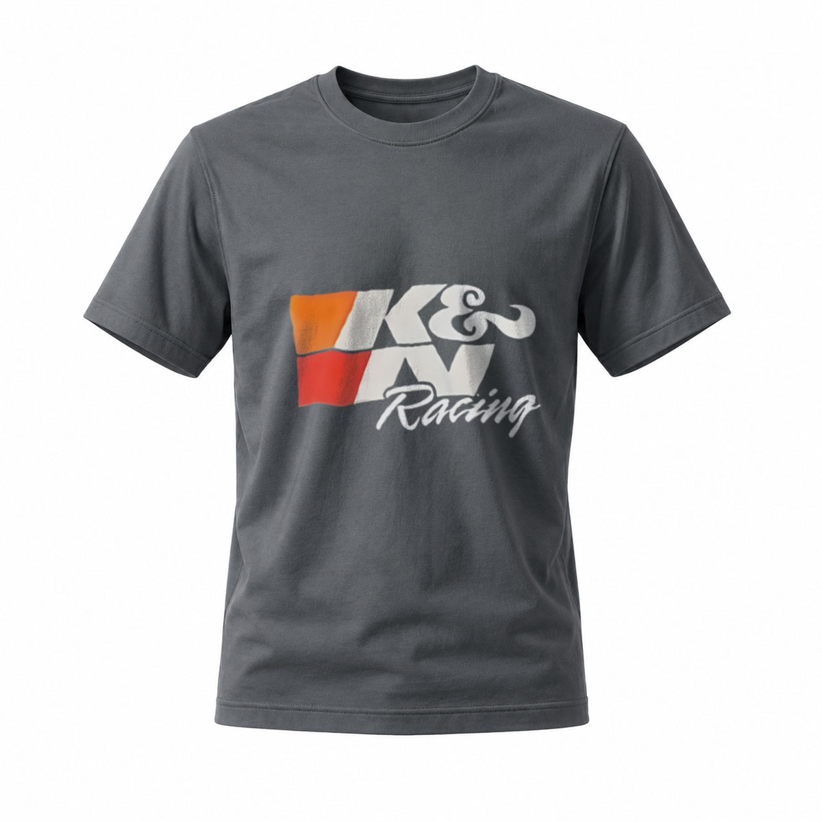 K&W Racing Logo T-Shirt Men's Black Cotton Casual Wear - Image 6