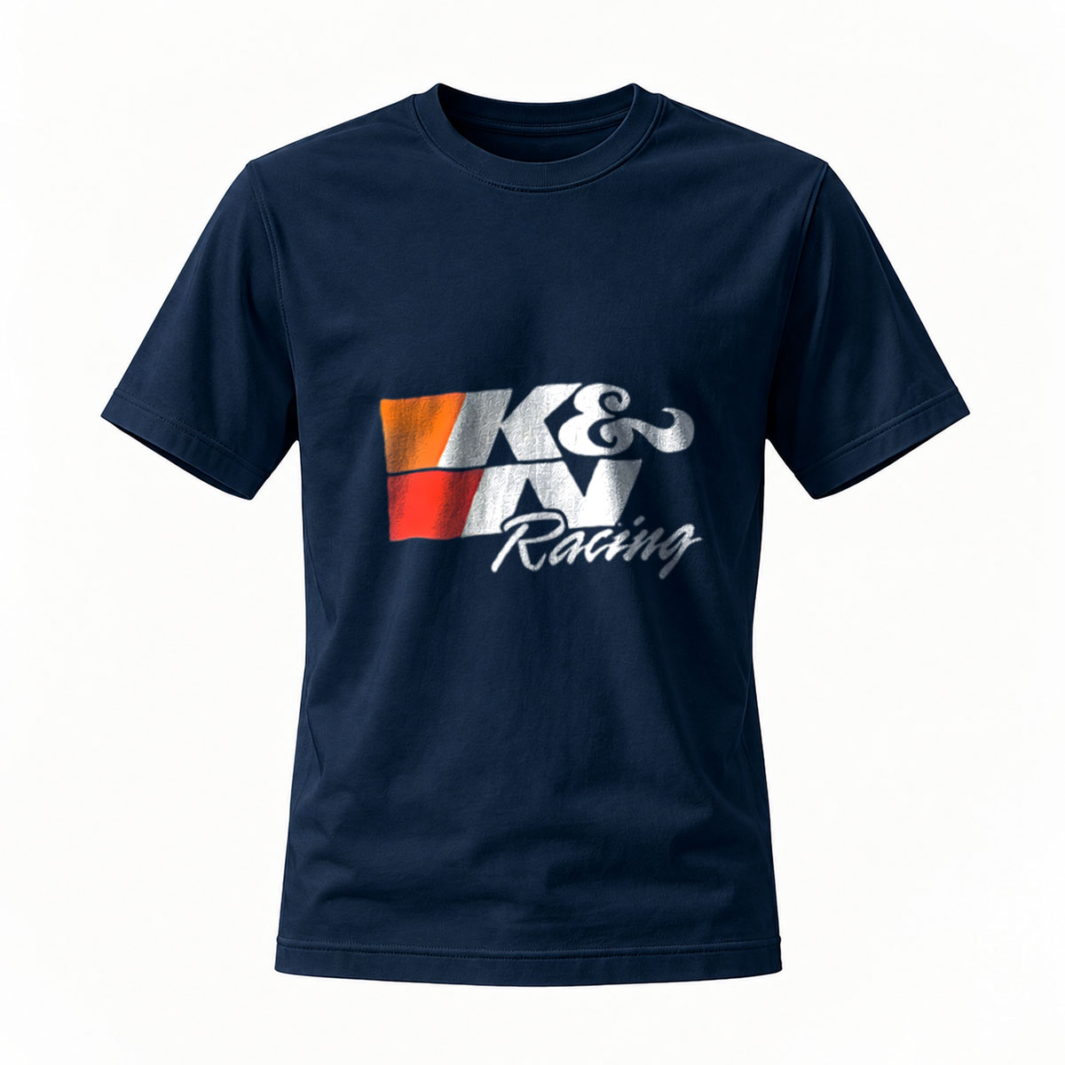 K&W Racing Logo T-Shirt Men's Black Cotton Casual Wear - Image 7