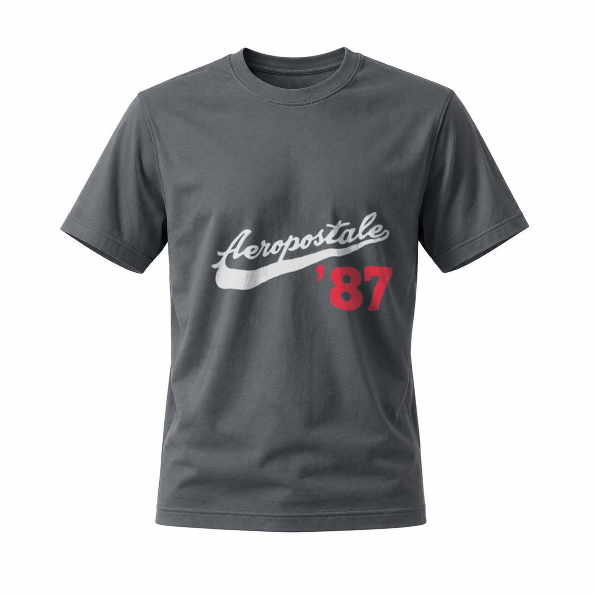 Aeropostale 87 Logo Black T-Shirt Men's Casual Wear - Image 6