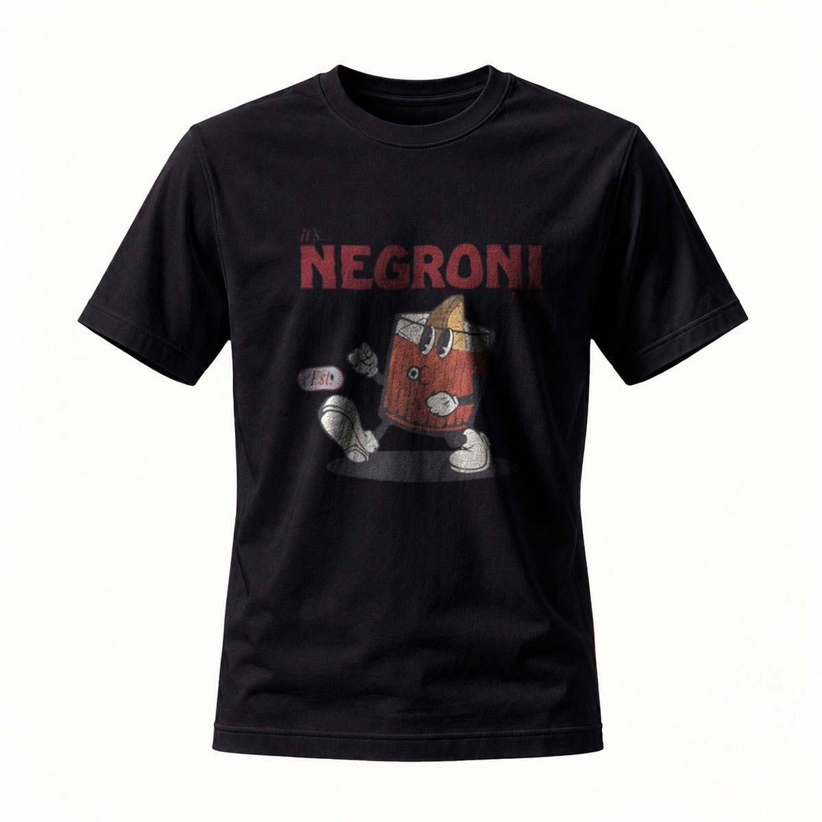 It's Negroni Cocktail T-Shirt Men's Funny Drink Graphic Tee