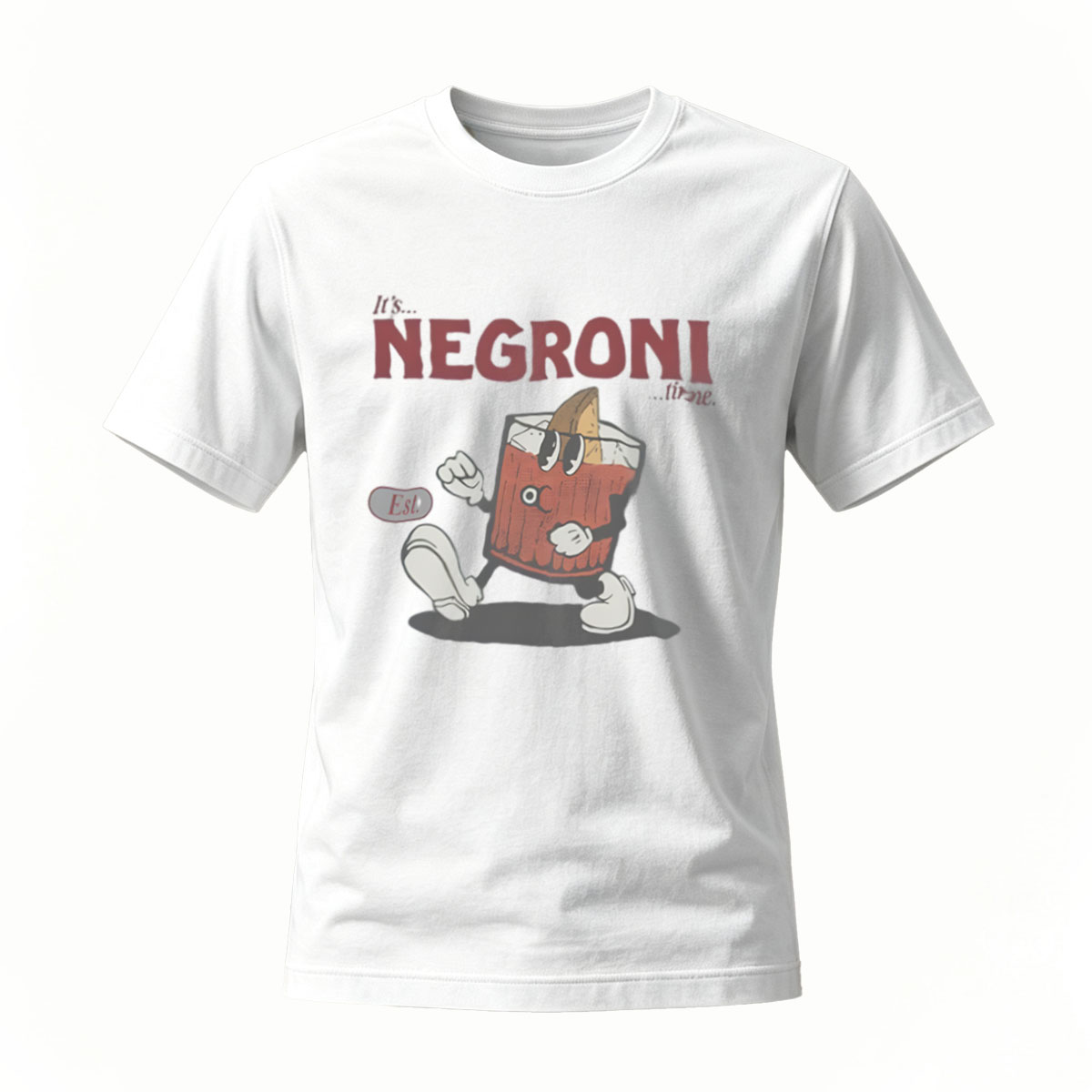 It's Negroni Cocktail T-Shirt Men's Funny Drink Graphic Tee - Image 2