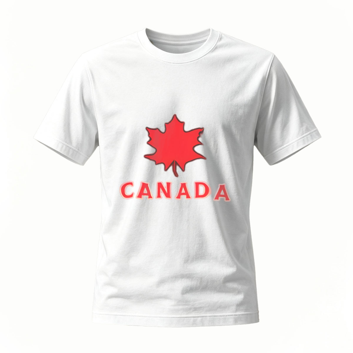 Canada Maple Leaf T-Shirt Men's Black Red Logo Casual Wear - Image 2