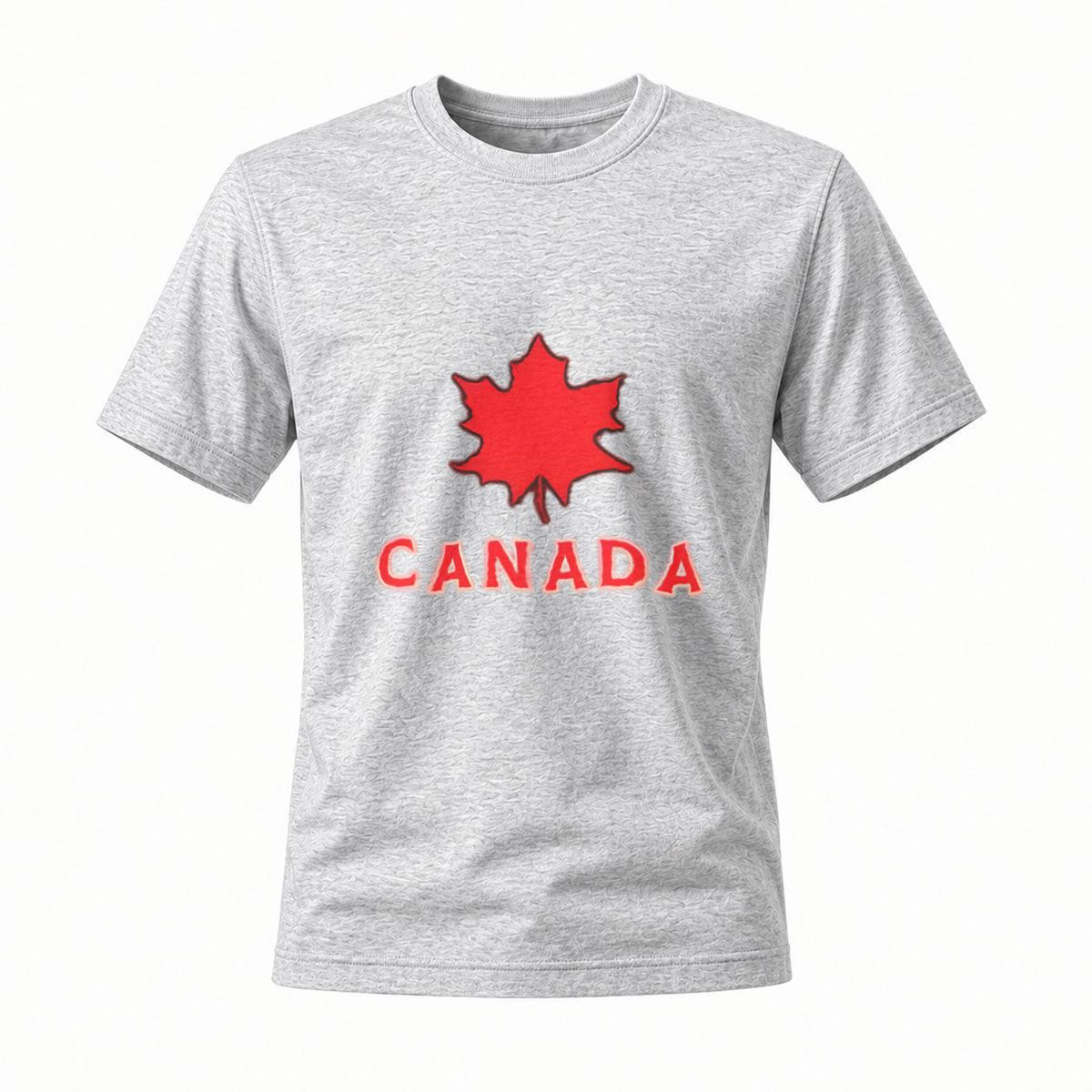Canada Maple Leaf T-Shirt Men's Black Red Logo Casual Wear - Image 3