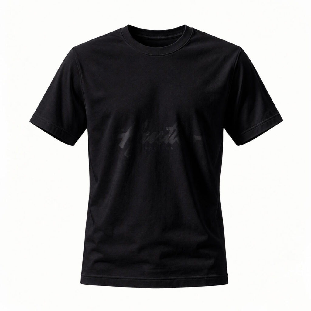 Black T-Shirt Men's Casual Wear Minimalist Design Fashion Top